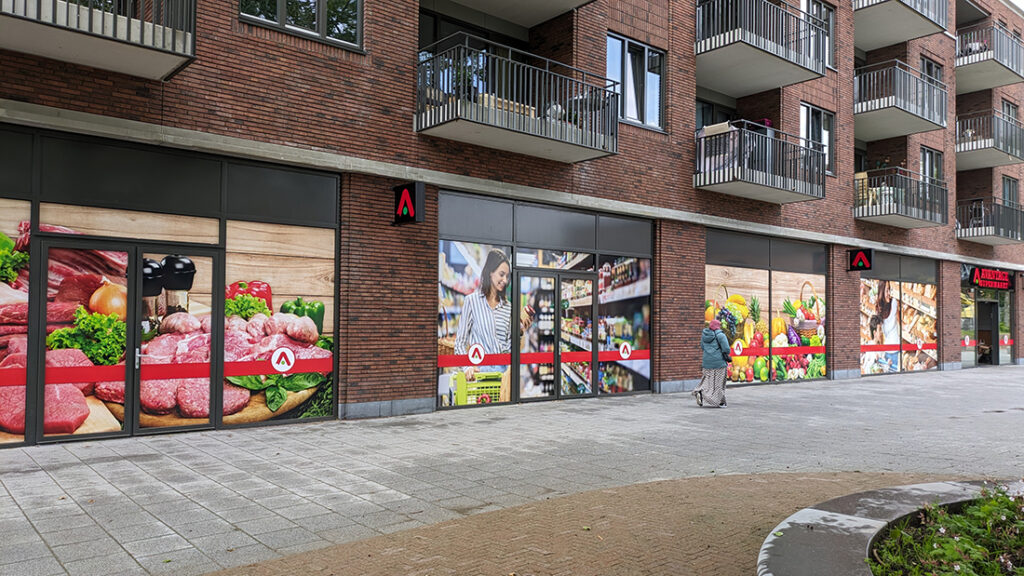 gevel reclame, freesletters, doosletters, avantage
