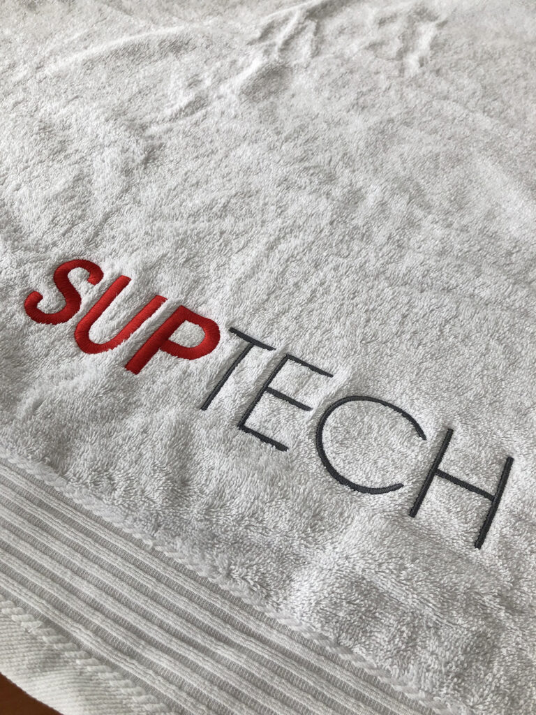Suptech, handdoek, met logo